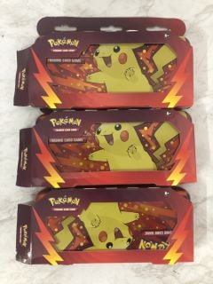 3 X POKEMON TRADING CARD TINS