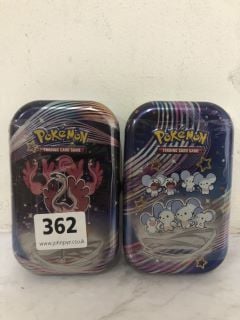 2 X POKEMON TRADING CARD TINS SCARLET & VIOLET PALDEAN FATES