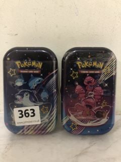 2 X POKEMON TRADING CARD TINS SCARLET & VIOLET PALDEAN FATES