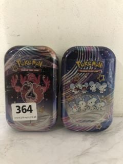 2 X POKEMON TRADING CARD TINS SCARLET & VIOLET PALDEAN FATES