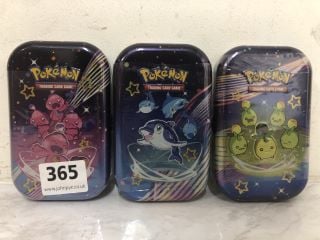 3 X POKEMON TRADING CARD TINS SCARLET & VIOLET PALDEAN FATES