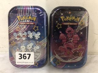 2 X POKEMON TRADING CARD TINS SCARLET & VIOLET PALDEAN FATES