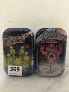 2 X POKEMON TRADING CARD TINS SCARLET & VIOLET PALDEAN FATES