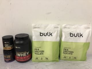 QTY OF ITEMS INC WHEY PROTEIN POWDER BBE:02/25