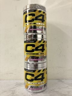 3 X CELLUCOR C4 ORIGINAL EXPLOSIVE PRE-WORKOUT INC PINK LEMONADE 60 SERVINGS