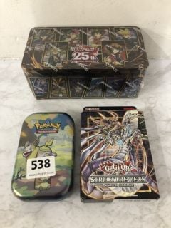 3 X ITEMS INC YU-GI-OH 25TH QUARTER CENTURY CARD GAME