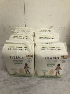 6 X KIT & KIN HYPOALLERGENIC ECO NAPPY PANTS