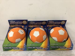 3 X STAY ACTIVE KICKERBALL BY SWERVE BALL RRP £101.85