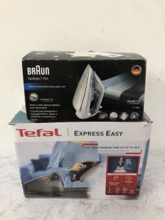 2 X IRONS INC BRAUN TEXSTYLE 7 PRO IRON