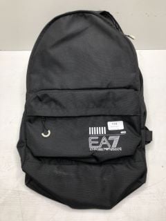 EA7 BLACK BACKPACK