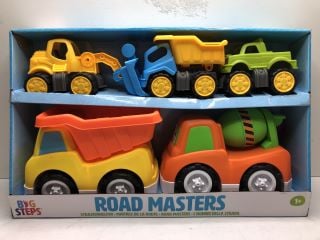 BIG STEPS ROAD MASTERS CAR TOY SET