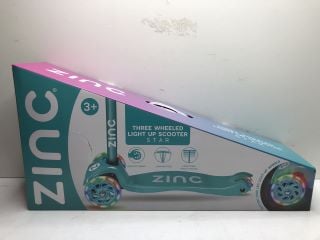 ZINC THREE WHEEL LIGHT UP SCOOTER