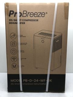 PROBREEZE 20L SMART COMPRESSOR DEHUMDIFIER MODEL: PB-D-24-WF-UK