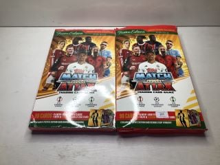 2 X MATCH ATTAX TRADING CARD GAME FESTIVE EDITION