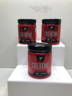 3 X UNFLAVOURED CREATINE (63 SERVINGS PER TUB)