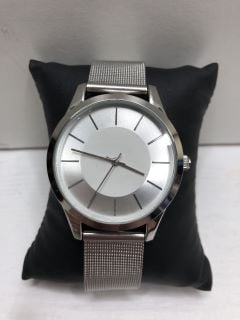 SILVER MESH TRAP WATCH