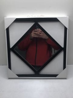 6 X 40X40CM DECOR MIRRORS IN BLACK