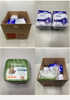 BOX OF ITEMS INC TENA PROTECT +