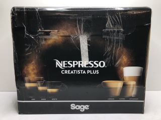 SAGE NESPRESSO CREATISTA PLUS COFFEE MACHINE RRP: £298