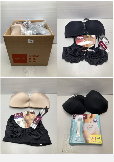 BOX OF WOMENS UNDERWARE INC BRAS