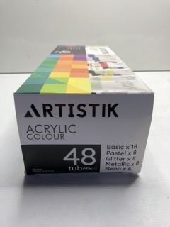 ARTISTIK ACRYLIC COLOUR PAINTS - 48 TUBES