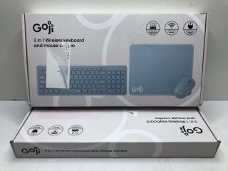 2 X GOJI 3 IN 1 WIRELESS KEYBOARD AND MOUSE COMBO