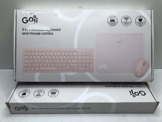 2 X GOJI 3 IN 1 WIRELESS KEYBOARD AND MOUSE COMBO