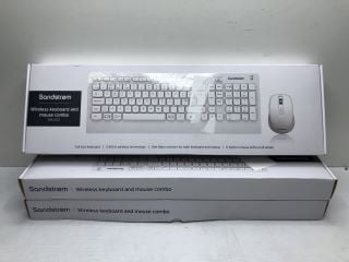 3 X SANDSTROM WIRELESS KEYBOARD AND MOUSE COMBO