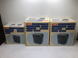 3 X LOGIK SHREDDERS