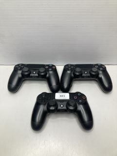 3 X PS4 CONTROLLERS