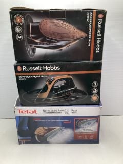 3 X IRONS INC 2 X RUSSELL HOBBS COPPER EXPRESS IRON