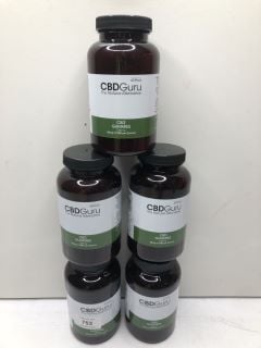 5 X CBDGURU GUMMIES 60 PACK (18+ ID MAY BE REQUIRED)