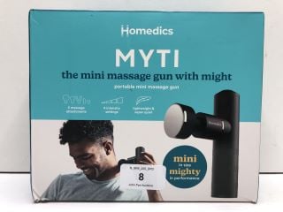 HOMEDICS MYTI THE MINI MASSAGE GUN WITH ACCESSORIES RRP: £119