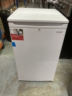 SHARP UNDERCOUNTER FREEZER MODEL NO: SJ-UE080M4W RRP: £169.00