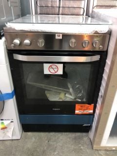 HOTPOINT 60CM GAS COOKER MODEL NO: HS67G2PMX RRP: £429.00 (EX DISPLAY)