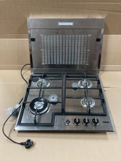 2 X KITCHEN ITEMS INC ZANUSSI GAS HOB ZGH66424XX (EX DISPLAY)