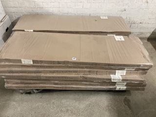 PALLET OF VEEBATH STRAIGHT HINGED BATH SCREEN IN CLEAR/CHROME - MODEL NUMBER SSF031 - RRP £90 EACH