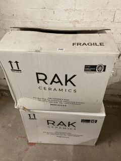 2 X RAK CERAMICS TOILET BASE IN STONE EFFECT