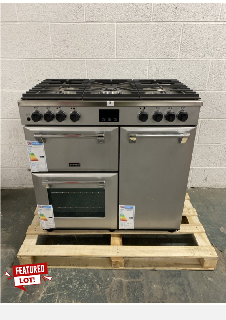 STOVES 90CM DUAL FUEL RANGE COOKER MODEL NO: 900DFT TOP - RRP £1499