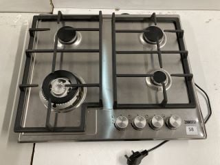 ZANUSSI 60CM 4 BURNER GAS HOB MODEL NO: ZGH66424XX