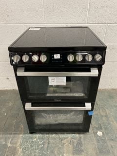 HOTPOINT DOUBLE COOKER IN BLACK MODEL NO: HDT67V8D2CB - RRP £569