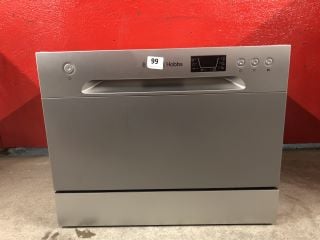 RUSSELL HOBBS TABLE TOP DISHWASHER IN SILVER MODEL NO: RHTTDW6S