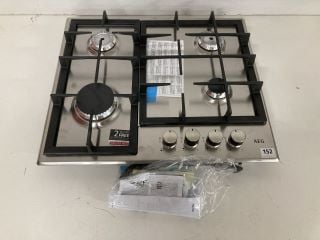 AEG GAS HOB MODEL HGE64200SM RRP £299 (MISSING PARTS)