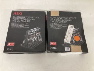 2 X AEG DISHWASHER GLASS BASKETS