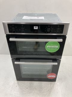 ZANUSSI BUILT-IN ELECTRIC DOUBLE OVEN MODEL: ZKCNA4X1 RRP: £649