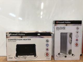 2 X RUSSELL HOBBS ITEMS INC OIL FILLED 9 FIN RADIATOR