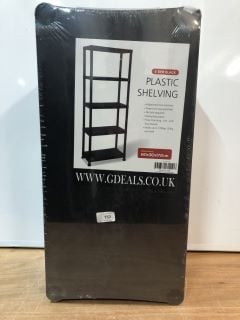 5 TIER PLASTIC SHELVING