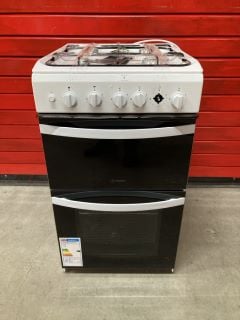 INDESIT 4 GAS BURNER DOUBLE OVEN MODEL: ID5G00KMW/UK RRP: £232