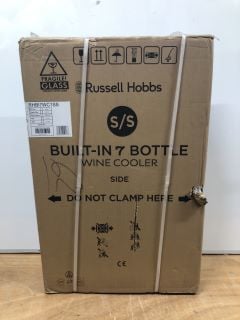 RUSSELL HOBBS BUILT-IN 7 BOTTLE WINE COOLER MODEL: RHB 7WC 1SS