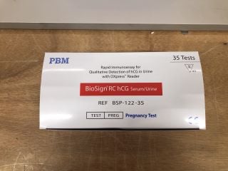 BOX OF PBM BIO SIGN SERUM /URINE READERS